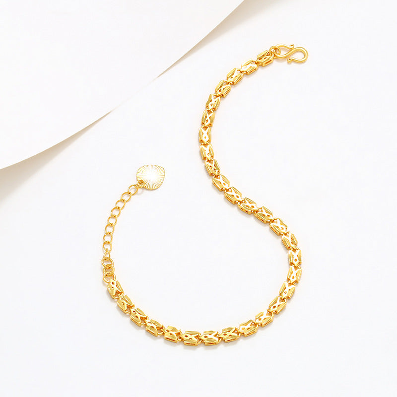 Wholesale Alloy Gold-plated High-end Fashion Simple Retro Temperament Bracelet